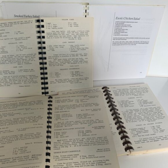 #4220 VINTAGE COMMUNITY COOKBOOKS 4 EA VERMONT *READ BELOW* 4 VERMONT Community - Picture 5 of 5